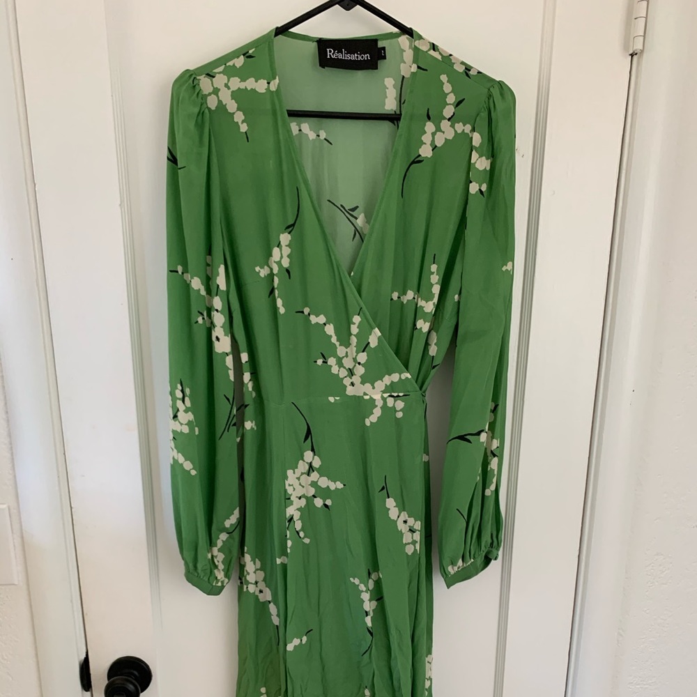 Realisation Par Summer green Violette dress